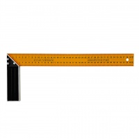 Угольник металлический 400 мм, желтый (2583)