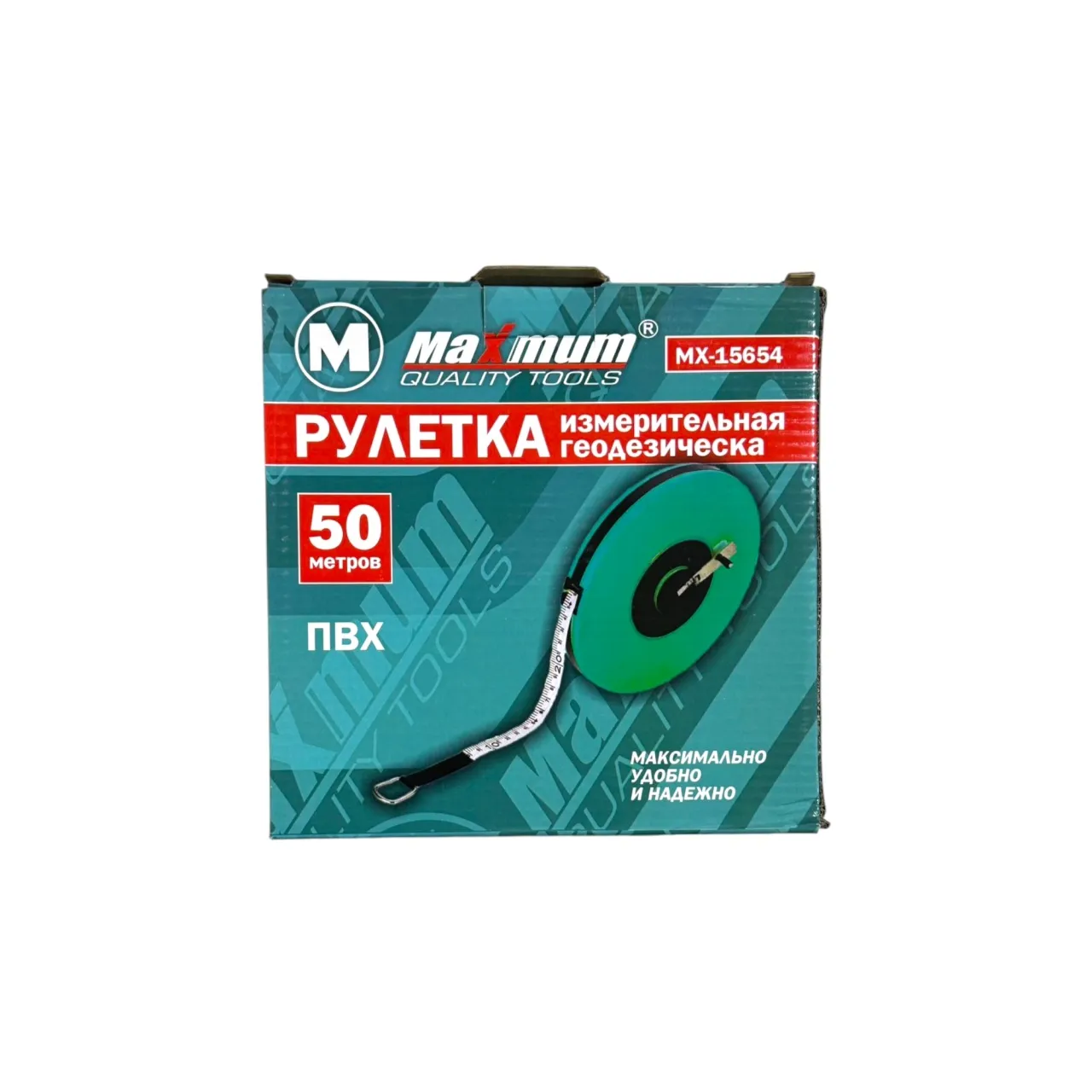 Рулетка измерительная геодезическая из ПВХ, 50 м "MAXIMUM" (01930)